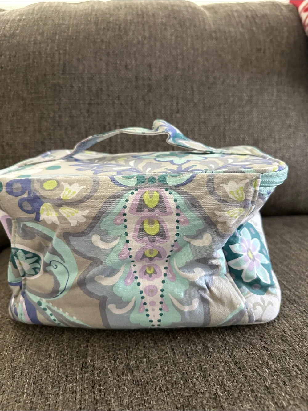 PB Teen Pottery Barn Paisley Floral Train Case Makeup Bag Travel Cosmetic